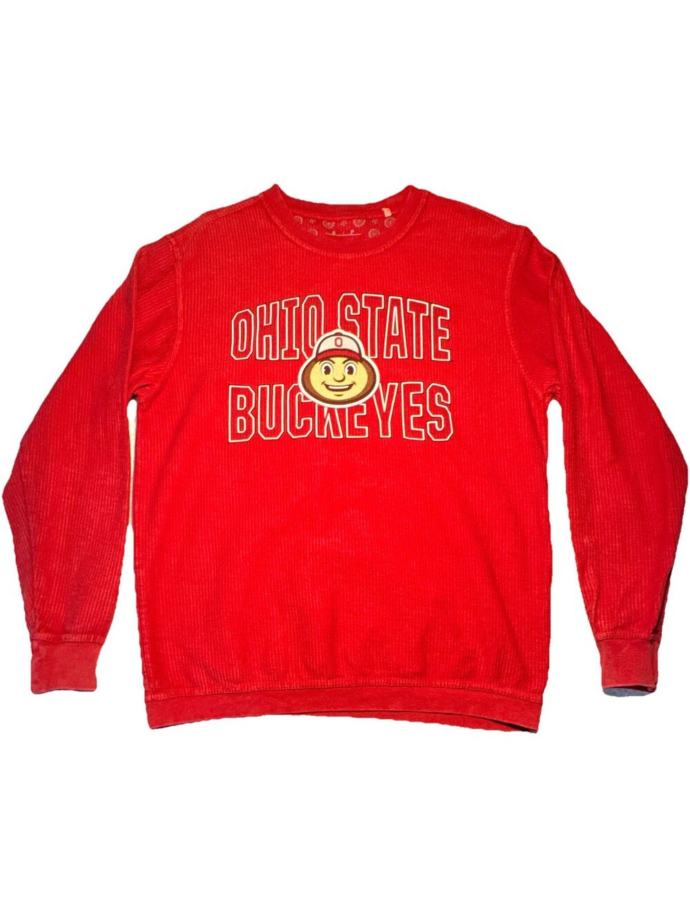 Pressbox Ohio State Buckeyes Red Crewneck Sweatshirt Pullover Top Size S